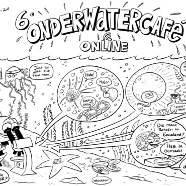 deel van cartoon onderwatercafé 21-10-2020